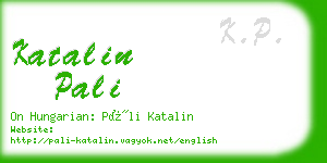 katalin pali business card